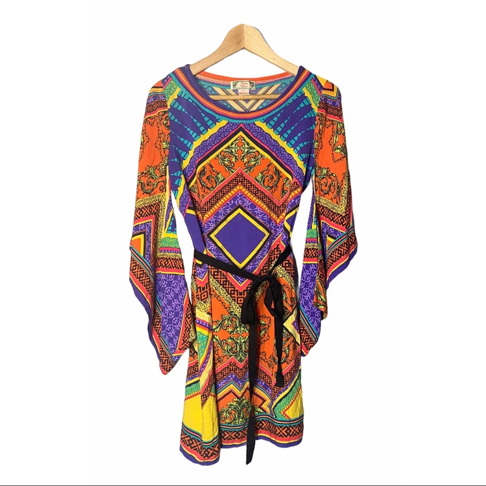 🔮70’s Style Kimono Sleeve Flying Tomato Dress🔮